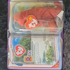 TY 2000 McDonald's Teenie Beanie Rex the Tyrannosaurus Rex